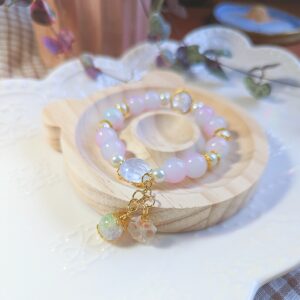 Dreamy Skies Handmade Glass Bracelet