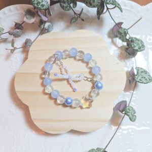 Periwinkle Dreams Handmade Glass Bracelet